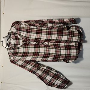 Plaid rayon shirt